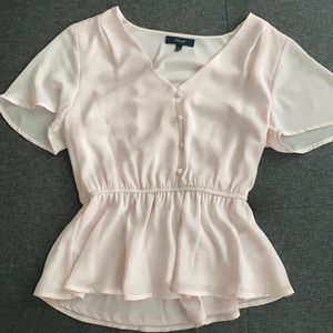 light pink flowy shirt